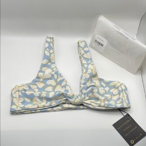 Skatie Blue and Yellow Bikini Top